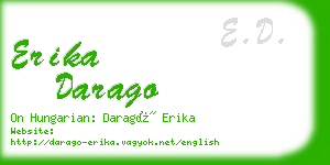 erika darago business card